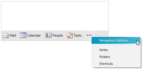 WinForms RadOfficeNavigationBar Context Menu Overview