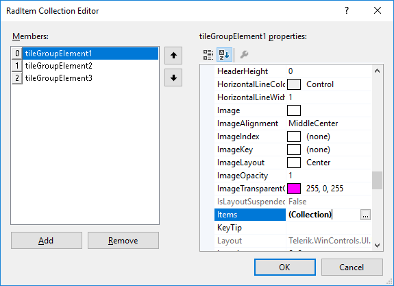 WinForms RadPanorama Populate Items Collection