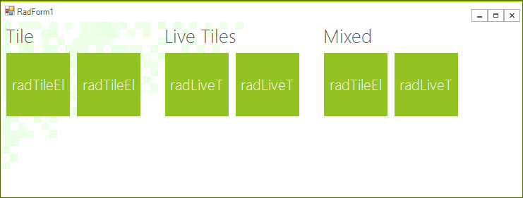 WinForms RadPanorama Show Groups