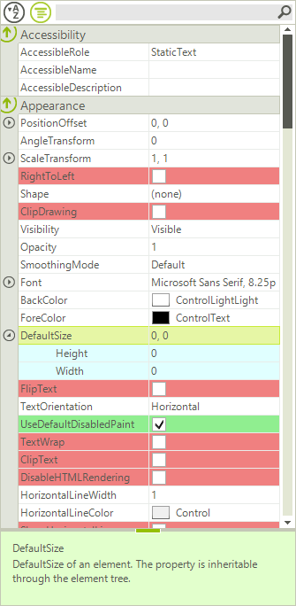 WinForms RadPropertyGrid Customizing Items