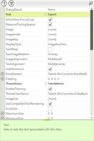 WinForms RadPropertyGrid Overview