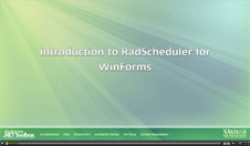 WinForms RadScheduler Introduction Tutorial