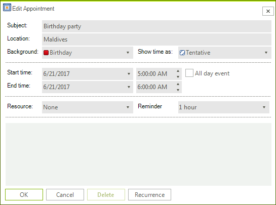 WinForms RadScheduler EditAppointmentDialog