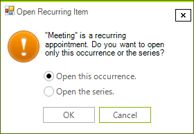 WinForms RadScheduler OpenRecurringAppointmentDialog