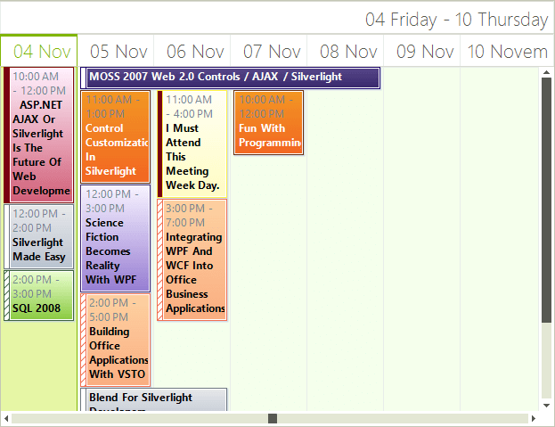 WinForms RadScheduler AutoSize Appointments