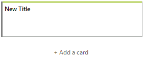 WinForms RadTaskBoard Adding Empty Task Cards