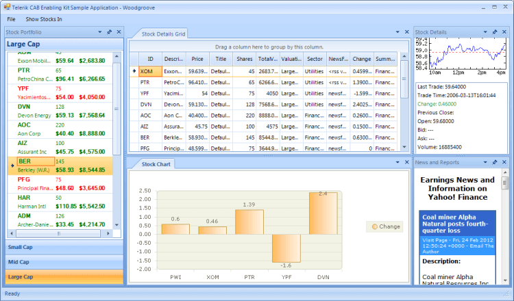 WinForms Telerik CAB Enabling Kit