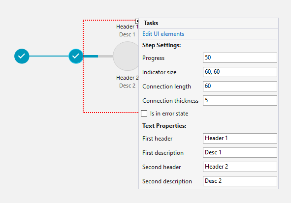 WinForms RadStepProgressBar Customize Step Progress Items