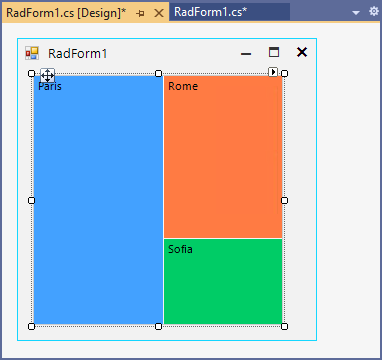 WinForms RadTreeMap Edit Items