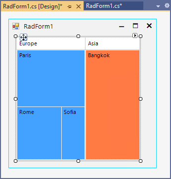 WinForms RadTreeMap Specify Group