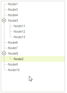 WinForms RadTreeView Node9 is dropped between nodes