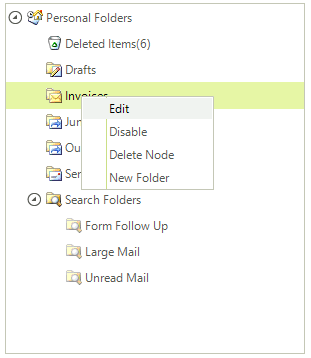 WinForms RadTreeView Context Menu