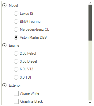 WinForms RadTreeView Option Tree Support