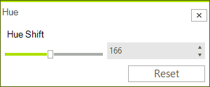 WinForms RadImageEditor Hue Dialog