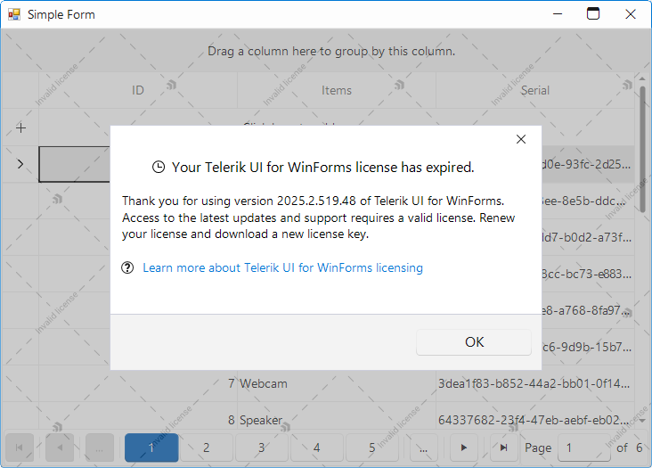 Modal Dialog