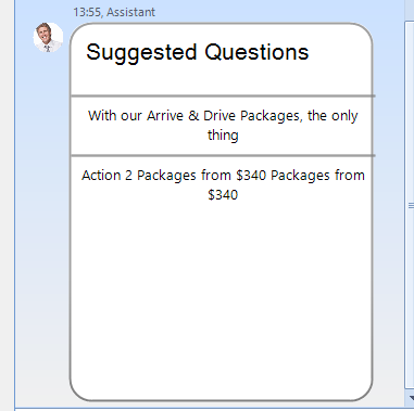 WinForms RadChat ChatCardAction