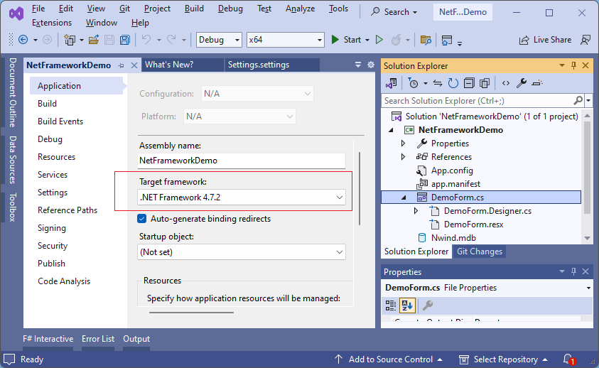 How To Migrate A Winforms Net Framework Project To Net Core Telerik Ui For Winforms 4825