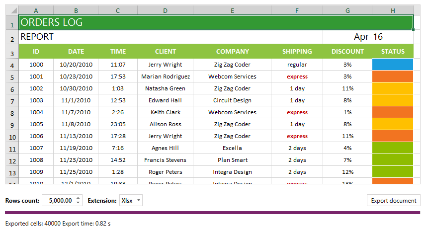 WinUI SpreadStreamProcessing Fast Export image