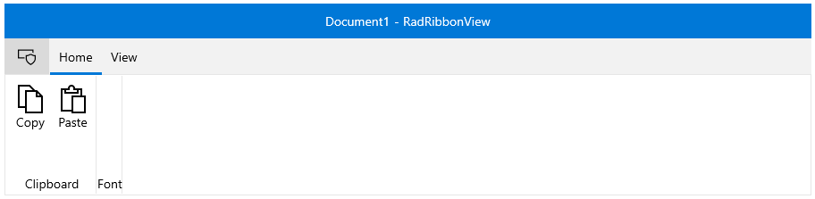 WinUI RadRibbonView Title and ApplicationName properties reflected in the UI
