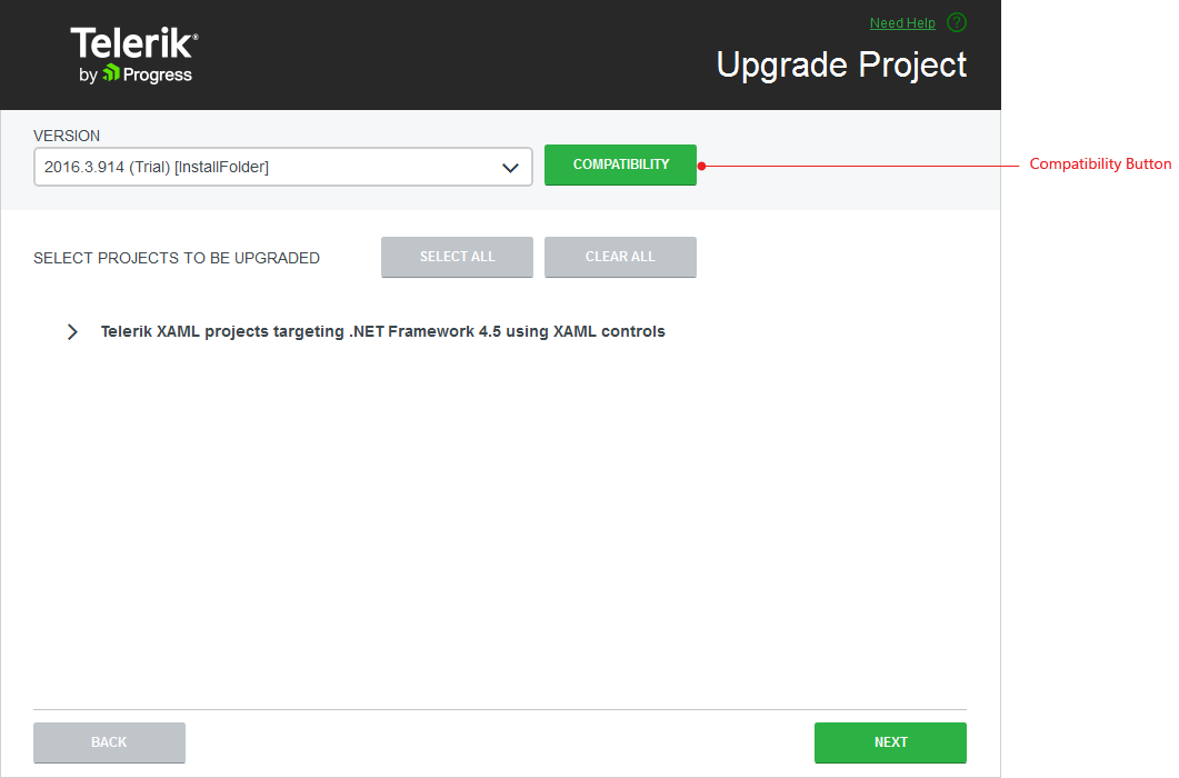 WPF Compatibility button in Upgrade Project Wizard