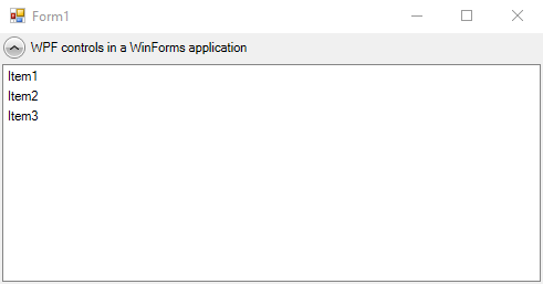 WPF Telerik UI for WPF controls hosted in a WinForms application