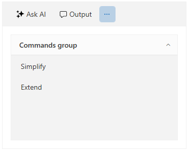 WPF RadAIPrompt with grouped commands