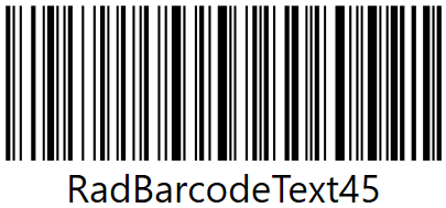 WPF RadBarcode RadBarcode128