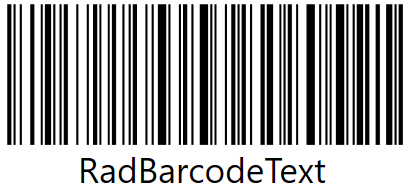 WPF RadBarcode RadBarcode128 with shown checksum
