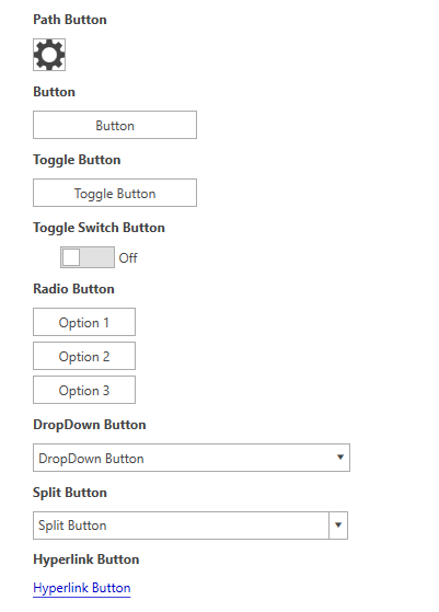 WPF Buttons - Overview - Telerik UI for WPF