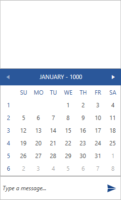 Defining CalendarMessage