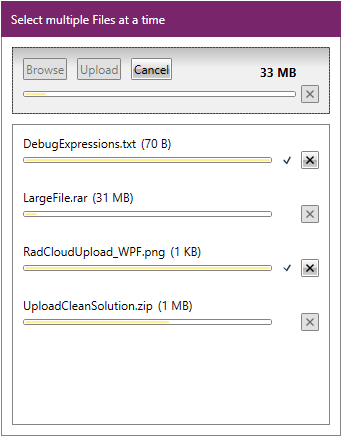 WPF RadCloudUpload Overview