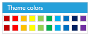 WPF RadColorPicker Standard Palette
