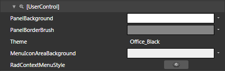 WPF RadContextMenu Blend Resources