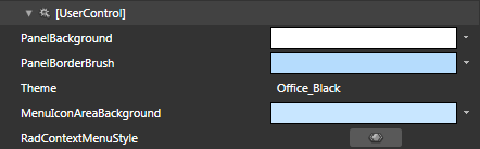 WPF RadContextMenu Blend Custom Resources