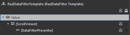 WPF RadDataFilter Template Structure
