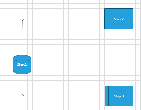 Rad Diagram Connections Rounded Polyline