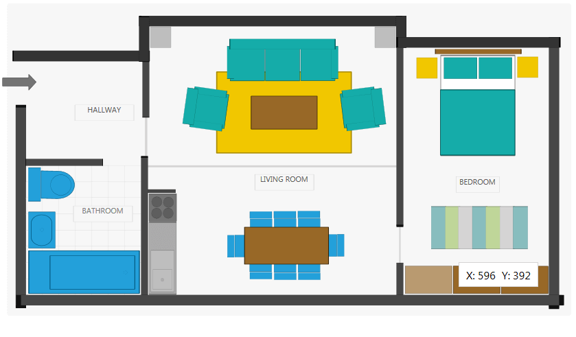 Rad Diagram html svg Floor Plan