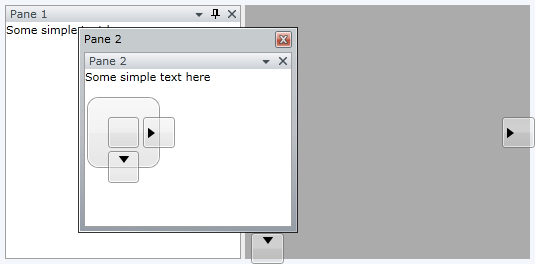 WPF RadDocking without Top and Left Compasses