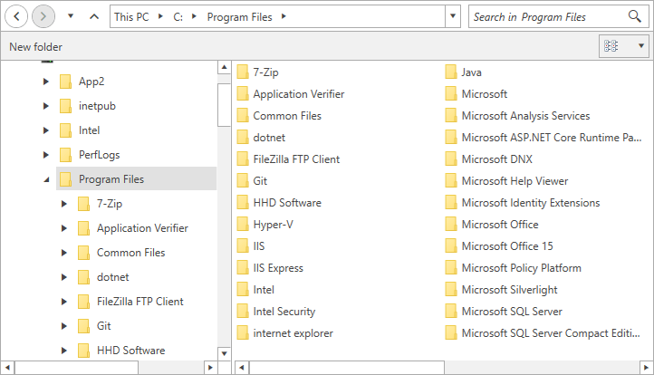 WPF RadFileDialogs ExplorerControl