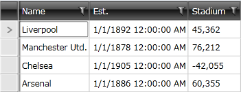 Telerik WPF DataGrid customformat before