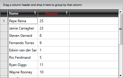 Telerik WPF DataGrid Styles and Templates Styling GridViewHeaderCell