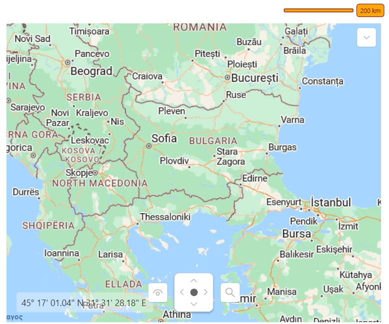 WPF RadMap Distance and Scale