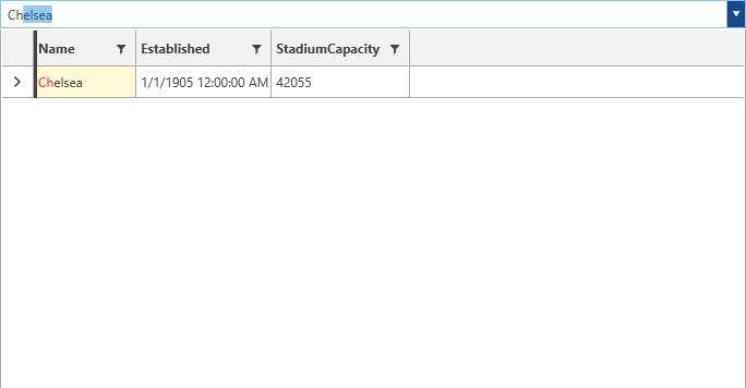 Entering input in the AutoCompleteBox