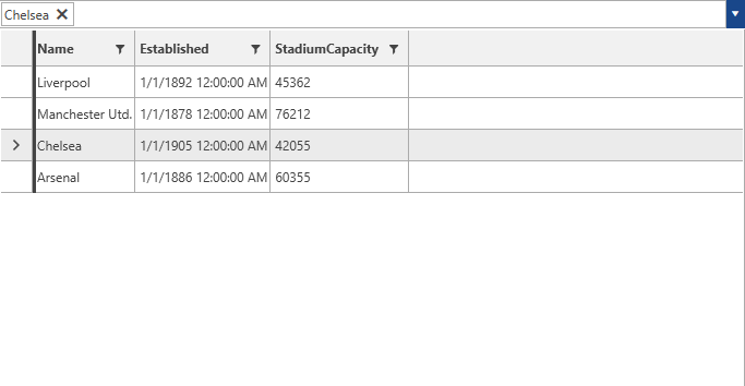 Selecting and navigating with the Tab or Enter key