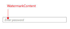 RadPasswordBox Visual Structure