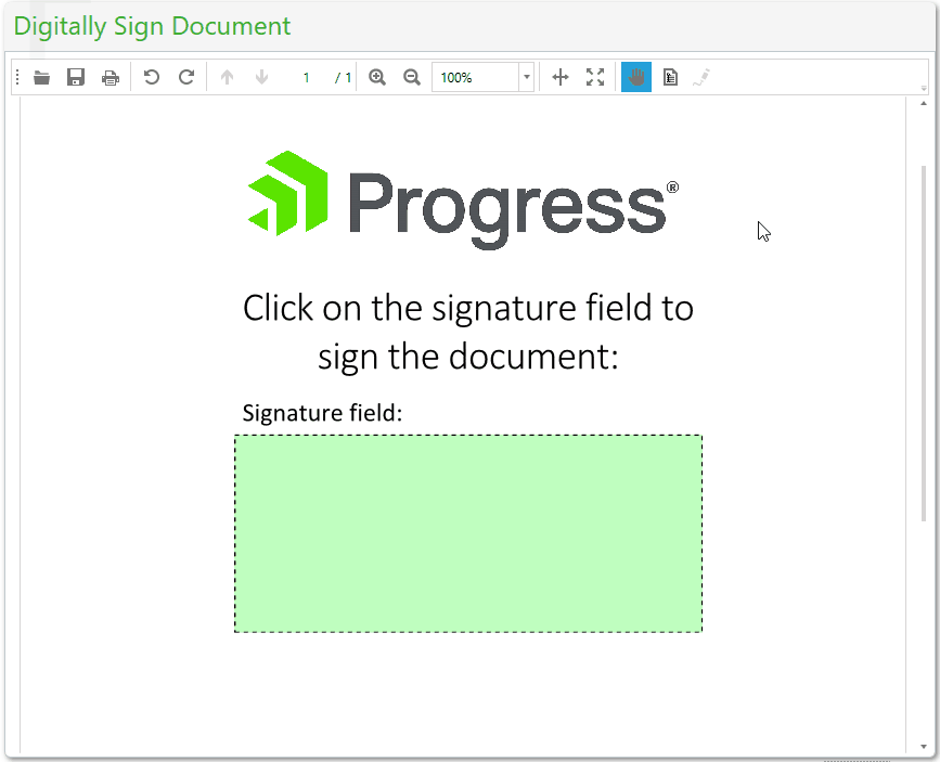 WPF RadPdfViewer Signing a document in RadPdfViewer