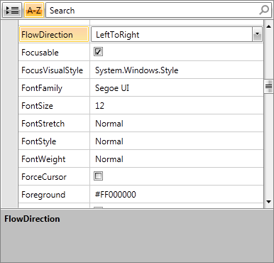 RadPropertyGrid with automatically generated property definitions when bound to a button