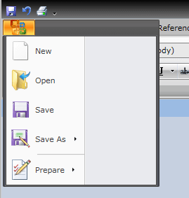 WPF RadRibbonView with Ribbon Buttons Split Button and Separator