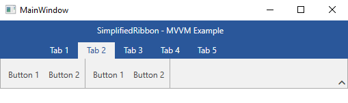 SimplifiedRibbon MVVM in the Office2016 theme