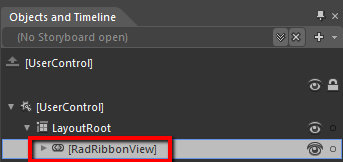 WPF RadRibbonView  